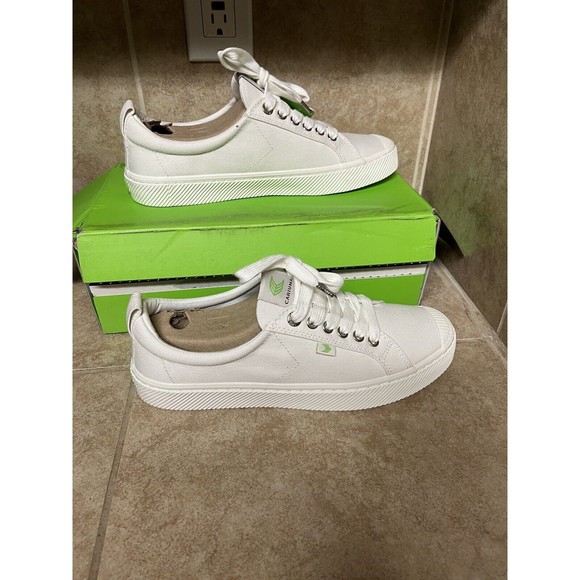Cariuma OCA Low Off-white Canvas Sneaker US Woman 10 New Open Men’s 8.5 Open Box - Picture 2 of 10